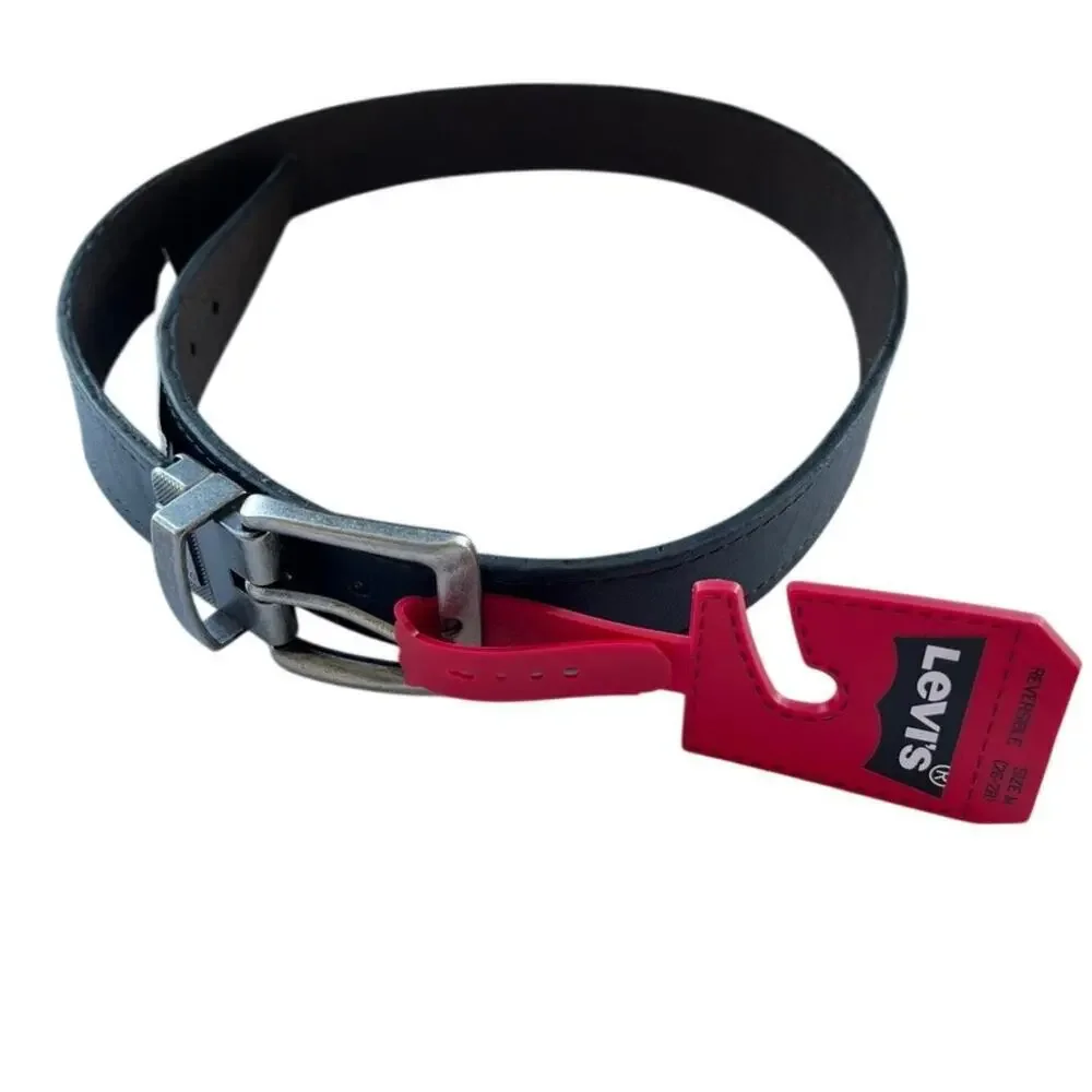Levi's Boy's Big Kids Belt Size M Reversible Black/Brown Faux Leather 12LV020Z16